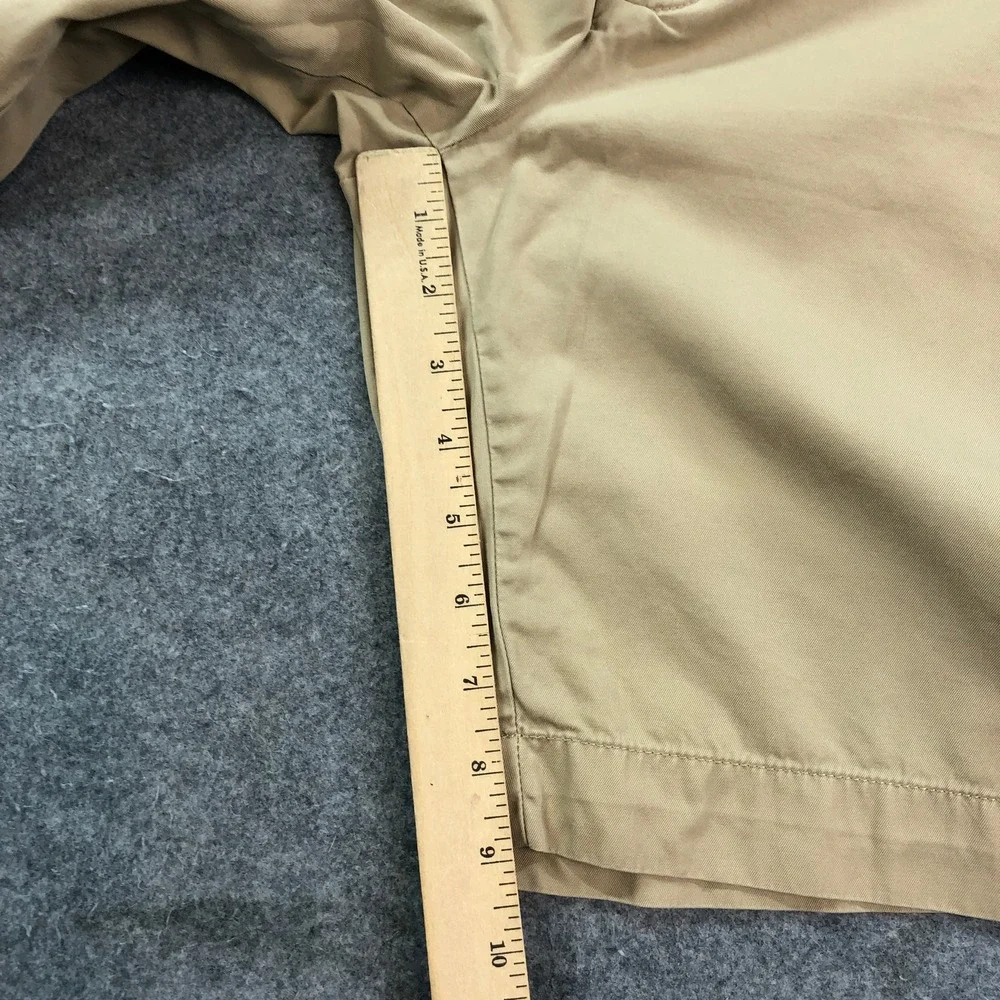 Polo Ralph Lauren Mens Chino Shorts 34 Tan Flat Front Cotton Classic